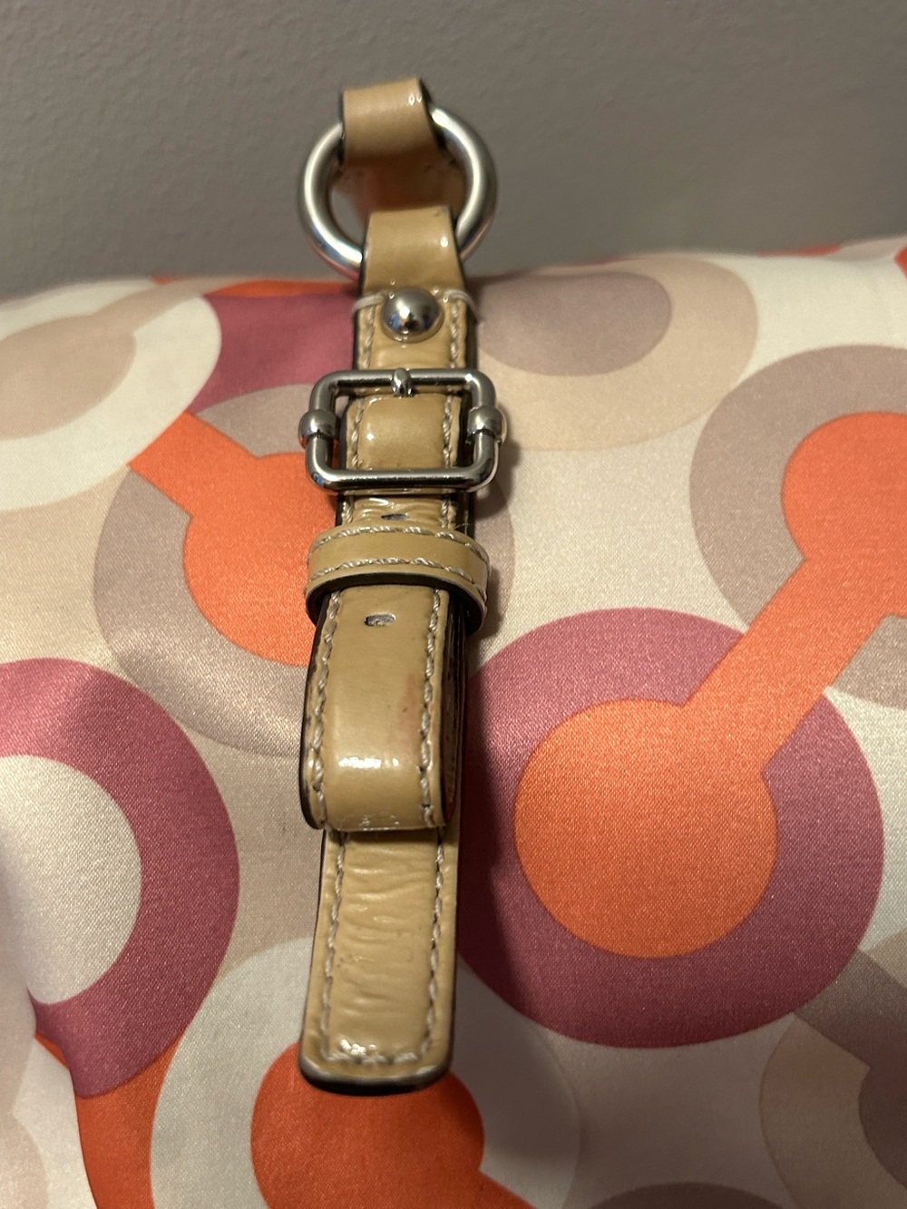 Coach 2012 Madison Op Art Multicolor C Print Satchel in Pink, Orange & Cream - Picture 4 of 11